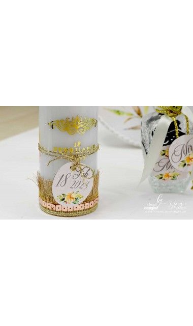 Trusou botez elefant personalizat si brodat Baby Boy Elephant 16